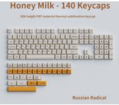 140 Keys PBT Keycap XDA Profile Personalized English Russian Japanese Keycaps For Gaming Mechanical Keyboard Cherry MX Switch