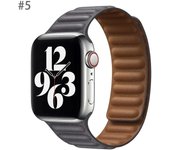 Applicable to Official Leather Strap for Watch Band 45mm 46mm 42mm 44mm 40mm Magnetic Loop Links Bracelet iWatch 49mm 10 9 8 7 6