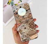 For Honor X9b Case ALI-NX1 Cover Shockproof Silicone Luxury TPU Soft Clear Flower Phone Cover For HonorX9b 5G X 9B Leopard Cases
