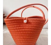 Shopper Tote Ladies Bag Casual Cotton Woven Women Handbag Small Weaving Shelll Beach Bag Shoulder Crossbody Bags
