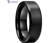 Dropshipping  anillo de boda de acero inoxidable de 8mm para hombres y mujeres  joyería de regalo para la vida diaria  ajuste cómodo cepillado biselado ranurado