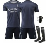 Real Madrid 2025/26 Official Replica Away Jersey Set -  For Adult/kids - With Shirts + shorts + socks + pad