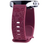 22mm Engraved Strap Samsung Galaxy 6Classic 7 6 5 4 20mm Silicone Sport Bracelet for Huawei Watch GT3 GT4Pro Watchband