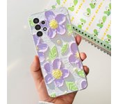 For Samsung A13 4G 5G Phone Case Samsung Galaxy A13 A135F A136B Back Cover Soft TPU Transparent Silicone Bumper Flower Butterfly