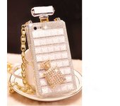 Funda de lujo con diamantes de imitación para botella de Perfume, funda de TPU para Samsung Galaxy S24, S20 Plus, S21, S22, S23,