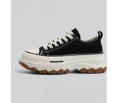 Zapatos De Lona Con Plataforma, Nuevos Zapatos De Aumento Para Niños, Zapatos De Tablero Casuales Negros
