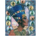7 Nefertiti Throw Blanket Super Soft Plush Throw Blanket