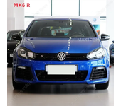 For Volkswagen Golf 6 MK6 MPI TSI TDI GTI GTD R R20 Front Bumper Lip Spoiler Splitter Diffuser Canards Bodykits 2009-2013 Tuning