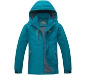 Chaqueta impermeable de montaña hombre, abrigo cortavientos con capucha para exteriores, primavera e invierno