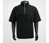 Summer men's breatha shirt with collar and half zipper, short sleeved T-shirt, exquisite, casual, simple, versatile,
