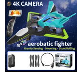 V31 Kids RC Drone, Caza, 4 Canales, Cámara 4K, Fotografía Aérea, Cuatro Motores, Planeador RC, Juguetes de Espuma, Regalos