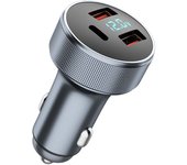 VAORLO 80W Car Charger PD USB Type C Dual Port USB Phone Charger Fast Charging For iPhone 13 Xiaomi Samsung iPad Laptops Tablets