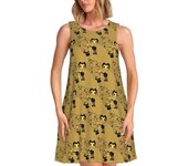 Customized Fashion B-Bendy and Ink M-Sleeveless Women's Classic Sundress Casual Beach Travel Bag