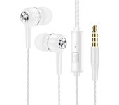 3.5mm Wired Headphones In Ear Headset Wired Earphones with Microphone Bass HiFi Stereo Earbuds Sports Music Gaming For Phones PC