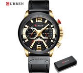 CURREN Casual Sport Watches for Men Top Brand Luxury Military Leather Wrist Watch Man Clock Fashion Chronograph Wristwatch