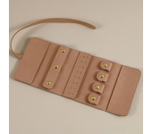 Caja de joyería de viaje, caja de joyería plegable portátil, rollo para joyería, pulsera, anillo, collares, pendientes, bolsa de almacenamiento para bolsas de viaje