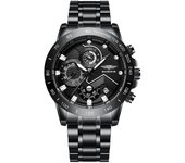 Reloj de hombre multifuncional mecánico totalmente automático a prueba de agua cuarzo luminoso