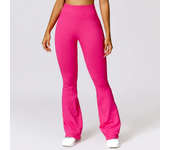 Women's Seamless Yoga Flare Pants Sportswear Tummy Control High Waist Full Length Bubble Butt Casual Sports Fitness Gym Pants