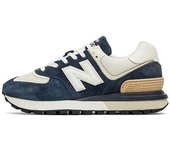 Leten Official  NB 574 Black Dark / Blue White Men Women Running Shoes Work shoes