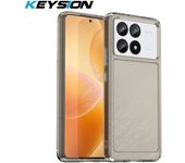 KEYSION Transparent Shockproof Case for Xiaomi POCO F6 Pro Soft TPU Silicone Clear Phone Back Cover for Xiaomi POCO F6 Pro