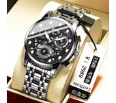 Reloj de cuarzo para hombre, automático, hueco, resistente al agua, luminoso, con temperamento, para negocios