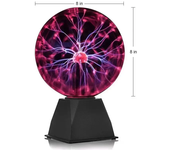 Lámpara de bola de Plasma mágica con Control de sonido de 3/8 pulgadas, luz LED nocturna, luz de Plasma de cristal táctil de ambiente, iluminación decorativa para fiesta de Navidad