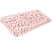 Logitech K380 Pebble Wireless Multi-Device Keyboard for Windows, Apple iOS, Apple TV android or Chrome, Bluetooth, Compact Space-Saving Design, PC/Mac/Laptop/Smartphone/Tablet - Rose