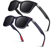 Gafas de Sol Hombre Mujer Polarizadas Ligeras TR90 Clásicas Rectangulares Protección UV400 Conducir Pesca Gafas