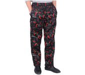 Men Trouser Restaurant Kitchen Chef Work Long Pants