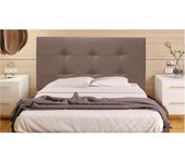 Cabecero Mod. Big Tennessee tapizado en Polipiel de Dormitorio Medidas cabecero de Cama niño, Juvenil y Matrimonio Cabezal, tapizado, Acolchado (105x70, Blanco)