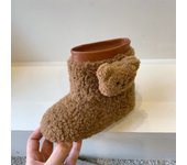 Botas de nieve para niños Zapatos de algodón para bebés de invierno Botas cortas Botas peludas para niñas