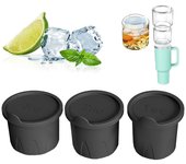 Bandeja de silicona para cubitos de hielo, molde de cilindro hueco grande para enfriar café, cócteles y whisky