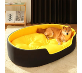 4 Season Large Pet Cat and Dog Bed Warm Comfortable Cat House Soft PP Cotton Nest Dog Basket Mat Autumn and Winter Waterproof