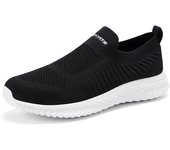 Zapatillas deportivas transpirables informales sin cordones para hombre.