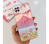 For Galaxy A12 A125F Samsung Cover Capa Case Bling Heart Butterlfly Flower Painting Fundas  For Samsung A12 SM-A125F Clear Cases