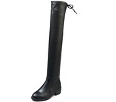 Botas Por Encima De La Rodilla Para Mujer, Botas De Cuero Botas Ajustadas