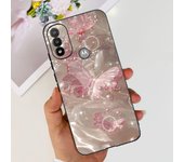 For Motorola Moto E20 E30 E40 Phone Case Soft TPU Silicone Fundas Dragon Marble Luxury Girly Painting Capa For Motorola E40 4G