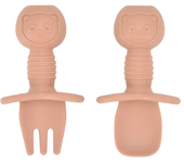 4 unids/set plato de comedor de silicona seguro para bebé, platos sólidos de dibujos animados para niños, juego de vajilla para bebé con cara sonriente, plato Retro para niños
