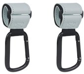 2 pcs Metal Baby Pram Hooks PU Stroller Carriage Storage Bag Hooks Universal Hanger Stroller Accessories