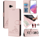 Para Samsung Galaxy J4 J6 Xcover 4 4S 5 6 Pro Plus 2018 Caso De Ranura De Tarjeta Anti - Caída De Solapa De Color Sólido