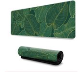 Alfombrilla de ratón (800×300×3MM) Alfombrilla de ratón extendida de Gran tamaño con Bordes cosidos, Base de Goma Antideslizante y Almohadilla para Teclado