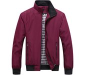 Chaqueta de aviador para hombre Primavera y Otoño nueva moda casual Chaqueta slim, cierre cremallera Estilo militar