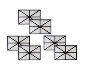 6PCS RCX70101 Filter Cartridge Refill Kit Fit for Hayward Tiger Shark Pool Vacuum Rep 827261 Robotic Pool Cleaner Filter