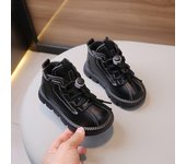 2025 Botas altas de invierno para niños Botas de tobillo de felpa cálidas Botas de moda para niños
