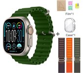 2025 New HK9 Ultra 2 Smartwatch Bluetooth Call Voice Assistant Information Reminder Screen Pointer Compass AMOLED Compatible with Android IOS Smartwatch