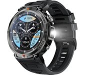 Military Smart Watch for Men Tactical Rugged Smart Watch with Bluetooth Call Flashlight 1.45" Big Screen Fitness Tracker Heart Rate Sleep Monitor Watch Waterproof Sports Smartwatch for iPhone Android