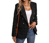 Chaqueta de traje para mujer, abrigos de otoño