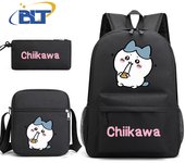 Lilo & Stitch Printed Student Schoolbag Set Children's Backpack Shoulder Bag Pencil Case 3-piece Set