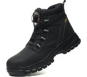 Botas De Seguridad Impermeables Para Hombre Con Punta De Acero Indestructible Antideslizantes Antipinchazos Para Motociclistas Y Trabajo