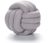 Lamb Cashmere Lounge Chaise Cushion Bedside Sun Lounger Backrest Hand-woven Knotted Ball Bed Pillow Holiday Decor